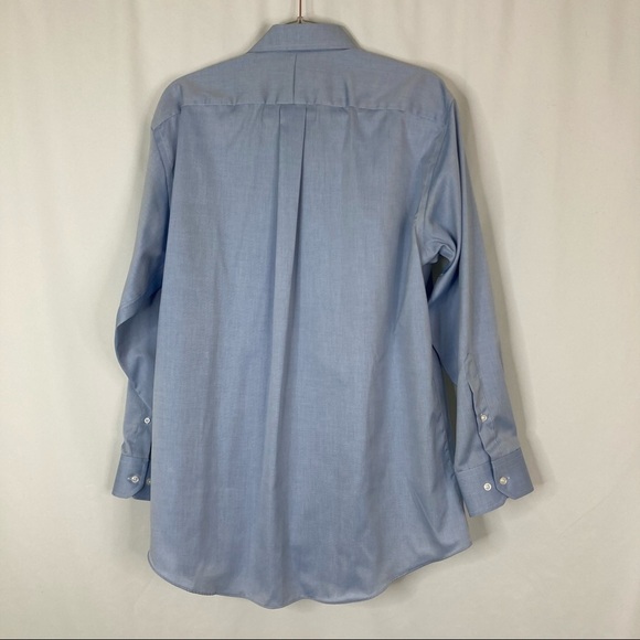 3/$30 George | Men's Blue Button Down Dress Shirt - Picture 6 of 6